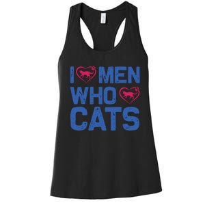 I Love Man Who Love Cats Women's Racerback Tank