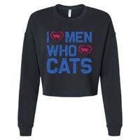 I Love Man Who Love Cats Cropped Pullover Crew