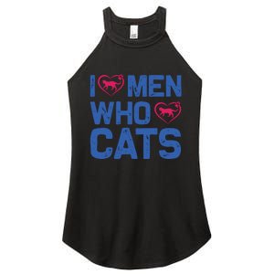 I Love Man Who Love Cats Women's Perfect Tri Rocker Tank