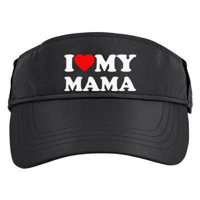 I Love My Mama Heart Adult Drive Performance Visor