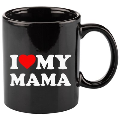 I Love My Mama Heart 11oz C Handle Ceramic Mug