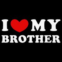 I Love My Brother I Heart My Brother Women's Crop Top Tee