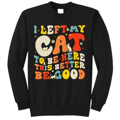 I Left My Cat To Be Here This Better Be Good Women Sweatshirt