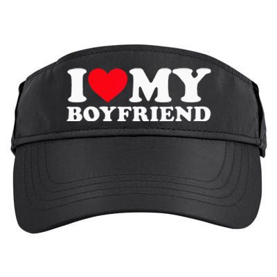 I Love My Boyfriend I Heart My Boyfriend BF Adult Drive Performance Visor