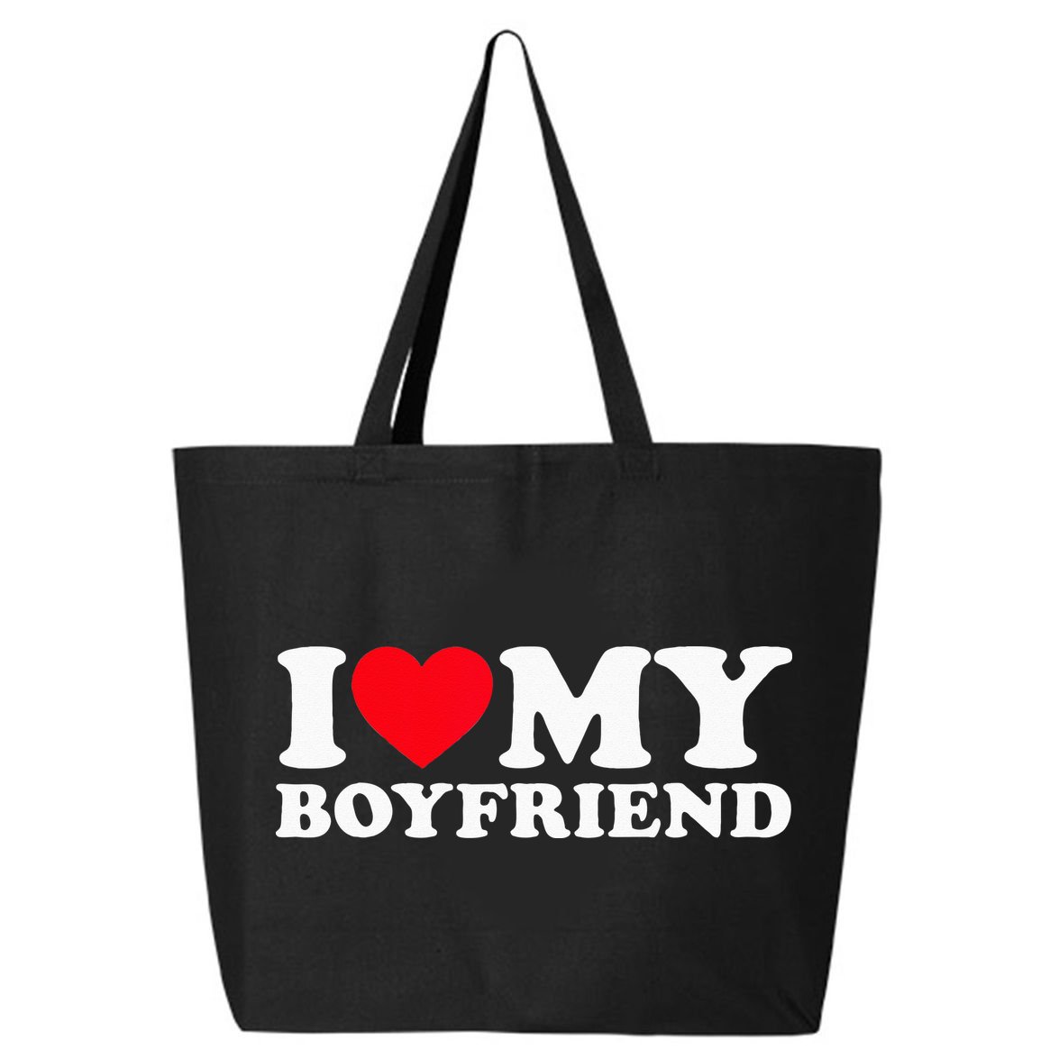 I Love My Boyfriend I Heart My Boyfriend BF 25L Jumbo Tote
