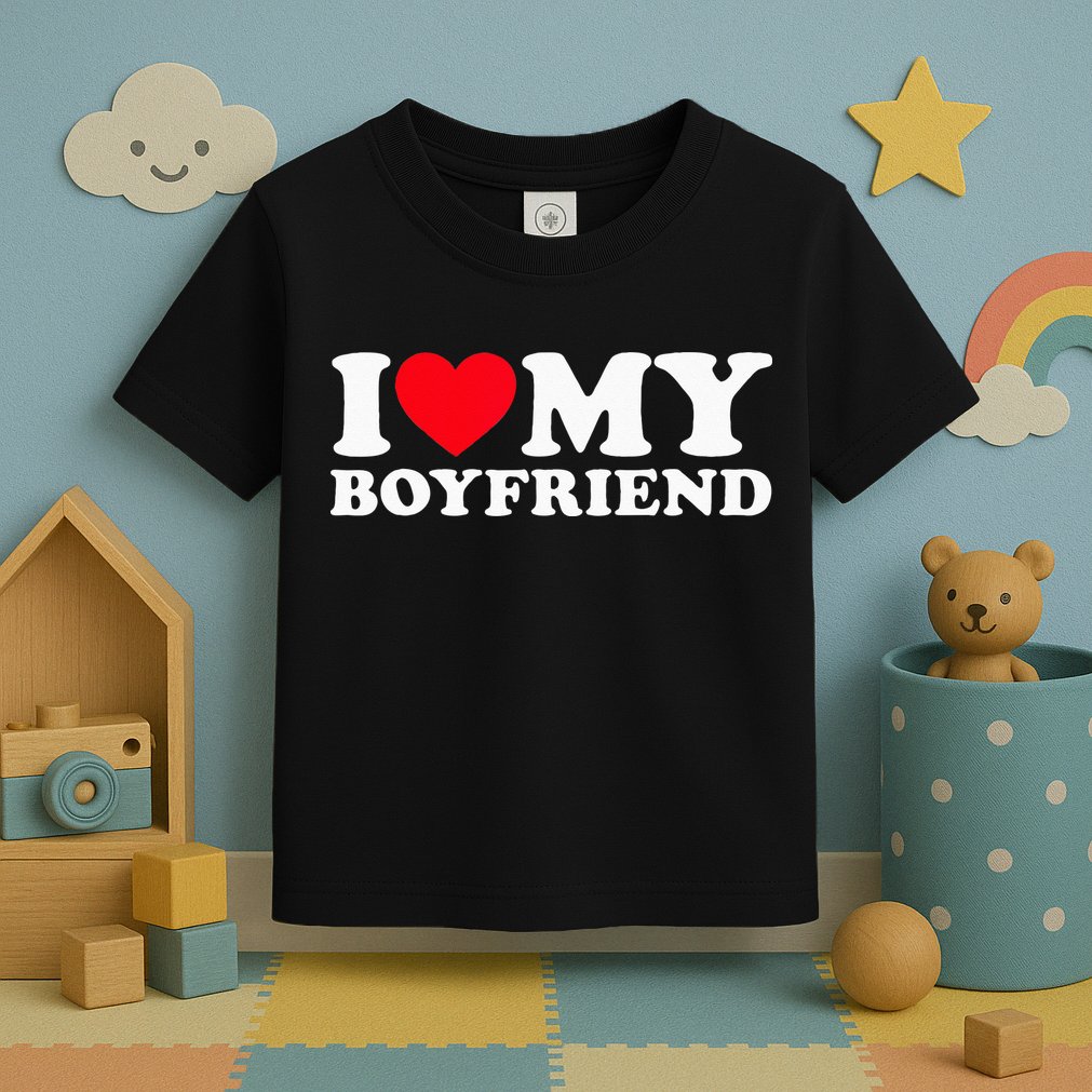 I Love My Boyfriend I Heart My Boyfriend BF Toddler T-Shirt