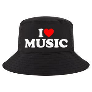 I Love Music Music Lover I Heart Music Cool Comfort Performance Bucket Hat