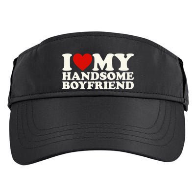 I Love My Handsome Boyfriend I Heart My Handsome Boyfriend Adult Drive Performance Visor