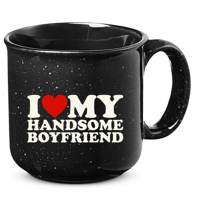 I Love My Handsome Boyfriend I Heart My Handsome Boyfriend 15oz Campfire Ceramic Mug