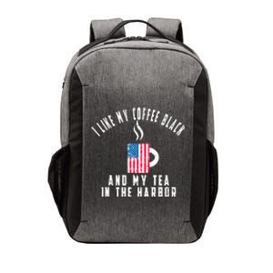 I Like My Coffee Black And My Tea In The Harbor US Flag Cup Vector Backpack