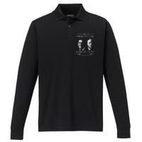 I Like My Presidents Like I Like My Guns 40 45 Performance Long Sleeve Polo