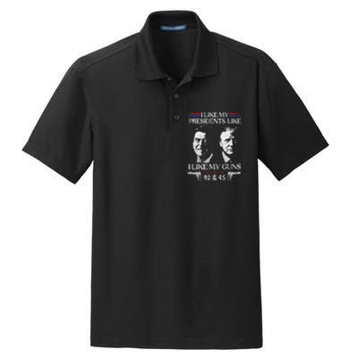 I Like My Presidents Like I Like My Guns 40 45 Dry Zone Grid Polo