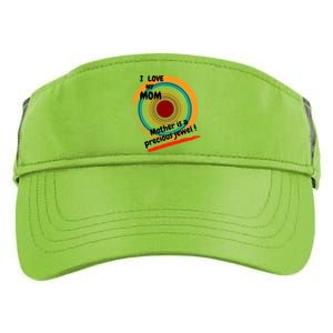 I Love My Mom Mother Is A Precious Jewel Gift Adult Drive Performance Visor