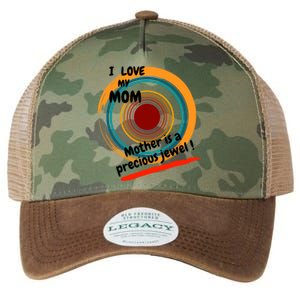 I Love My Mom Mother Is A Precious Jewel Gift Legacy Tie Dye Trucker Hat