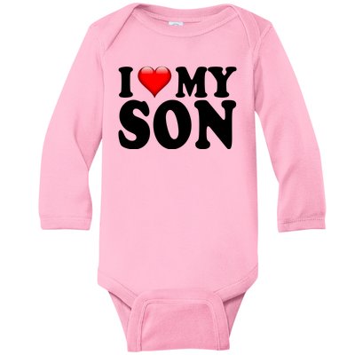 I Love My Son Baby Long Sleeve Bodysuit