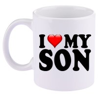 I Love My Son 11oz C Handle Ceramic Mug