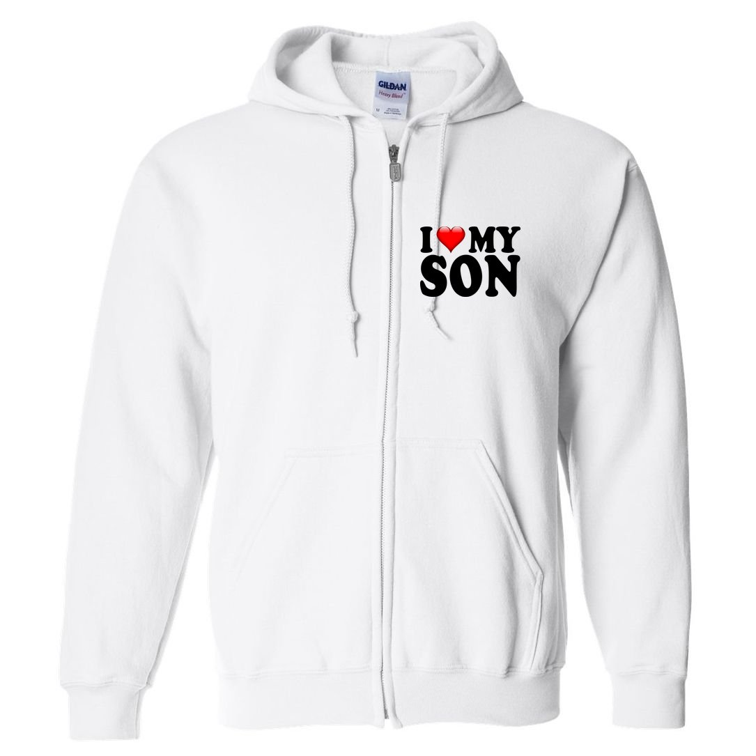 I Love My Son Full Zip Hoodie