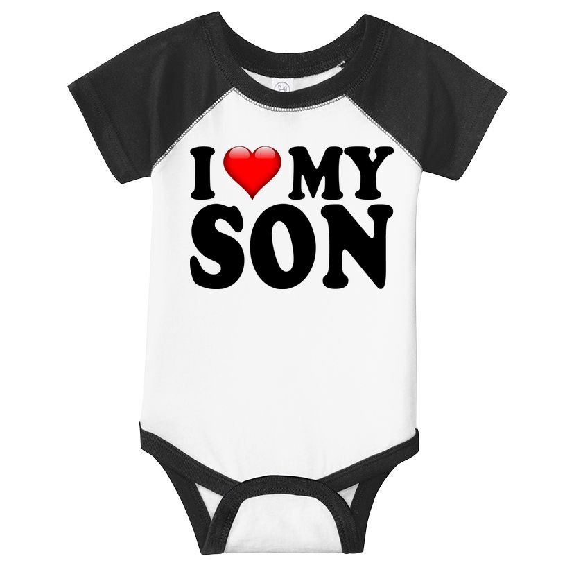 I Love My Son Infant Baby Jersey Bodysuit