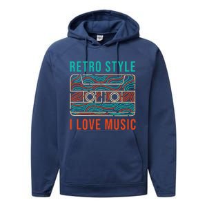 I Love Music Performance Fleece Hoodie