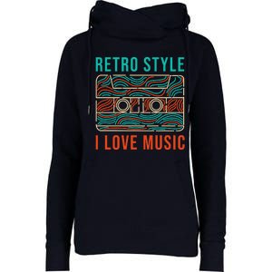 I Love Music Womens Funnel Neck Pullover Hood