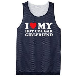 I Love My Older Friend My Hot Cougar Gf Mesh Reversible Basketball Jersey Tank