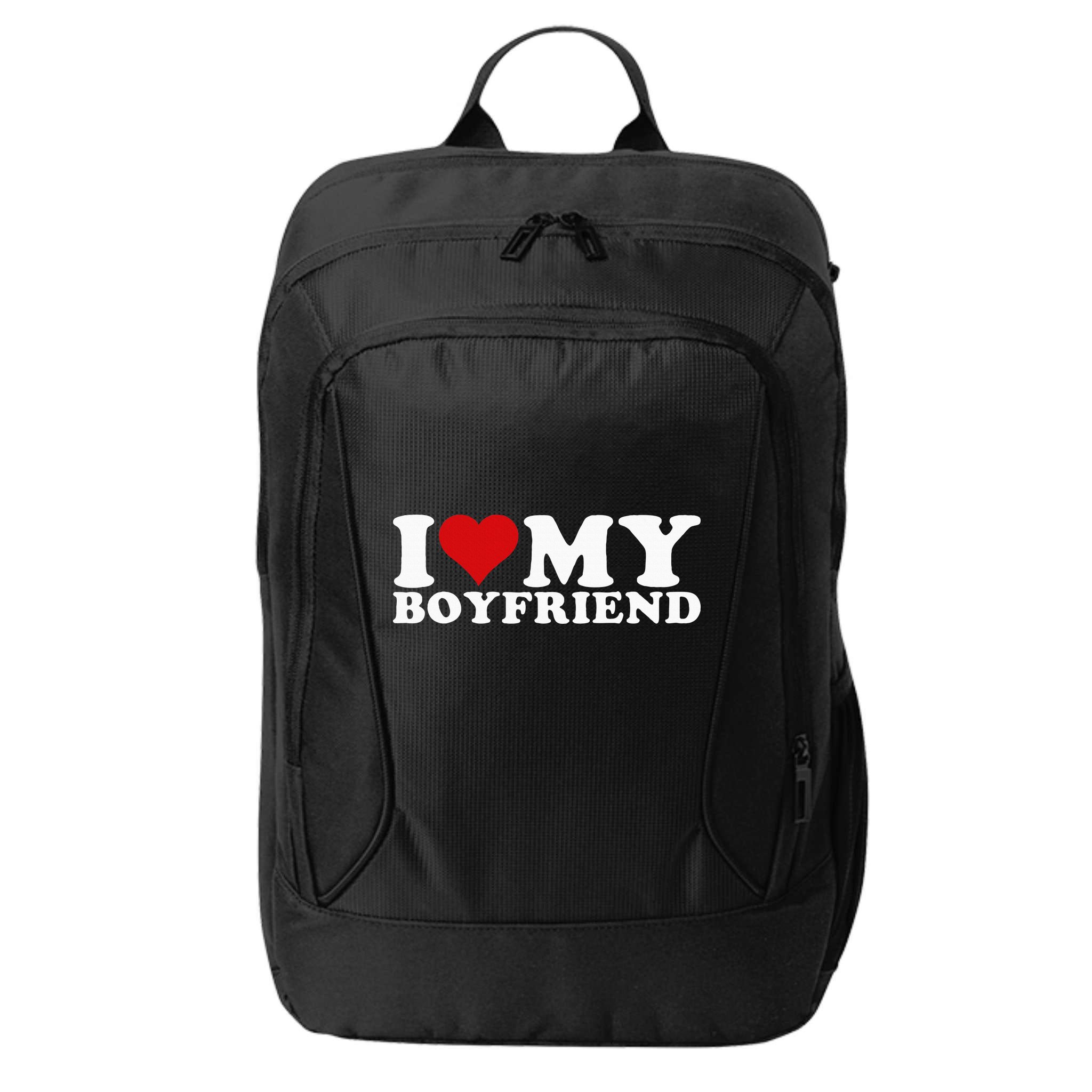 I Love My Boyfriend Bf I Heart My Boyfriend BF City Backpack