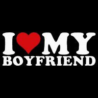 I Love My Boyfriend Bf I Heart My Boyfriend BF Drawstring Bag