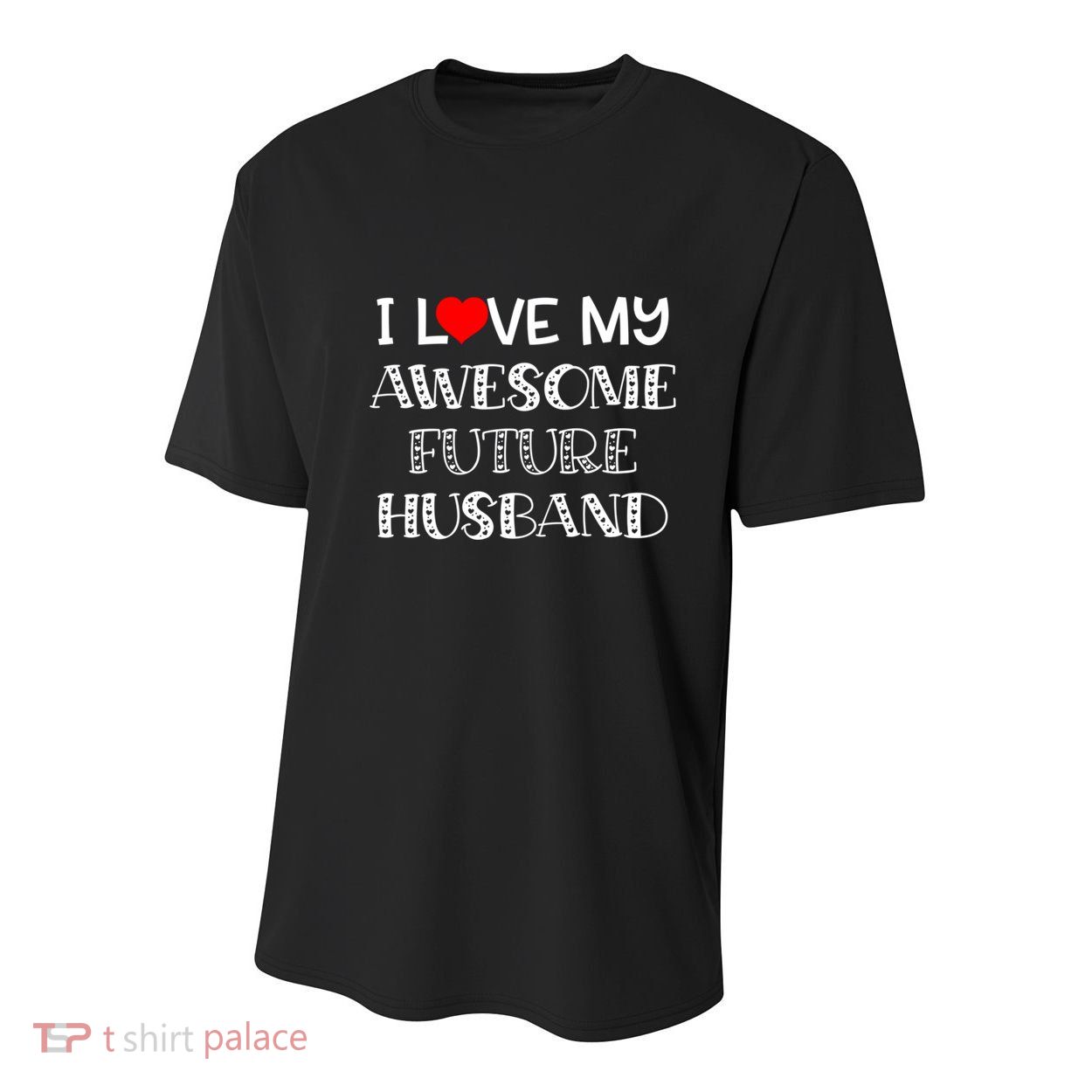 I Love My Awesome Future Husband Gift Bride Heart Fiance Youth Performance Sprint T-Shirt
