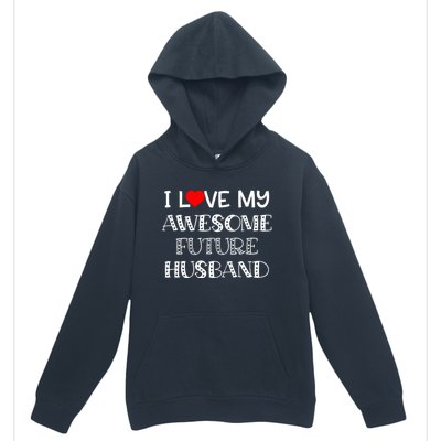 I Love My Awesome Future Husband Gift Bride Heart Fiance Urban Pullover Hoodie