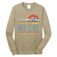 I Love My Cat Funny Opossum Lover Opossum Mom Vintage Long Sleeve Shirt