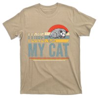 I Love My Cat Funny Opossum Lover Opossum Mom Vintage T-Shirt