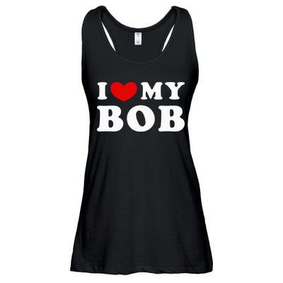I Love My Bob I Heart My Bob Ladies Essential Flowy Tank