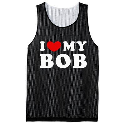 I Love My Bob I Heart My Bob Mesh Reversible Basketball Jersey Tank