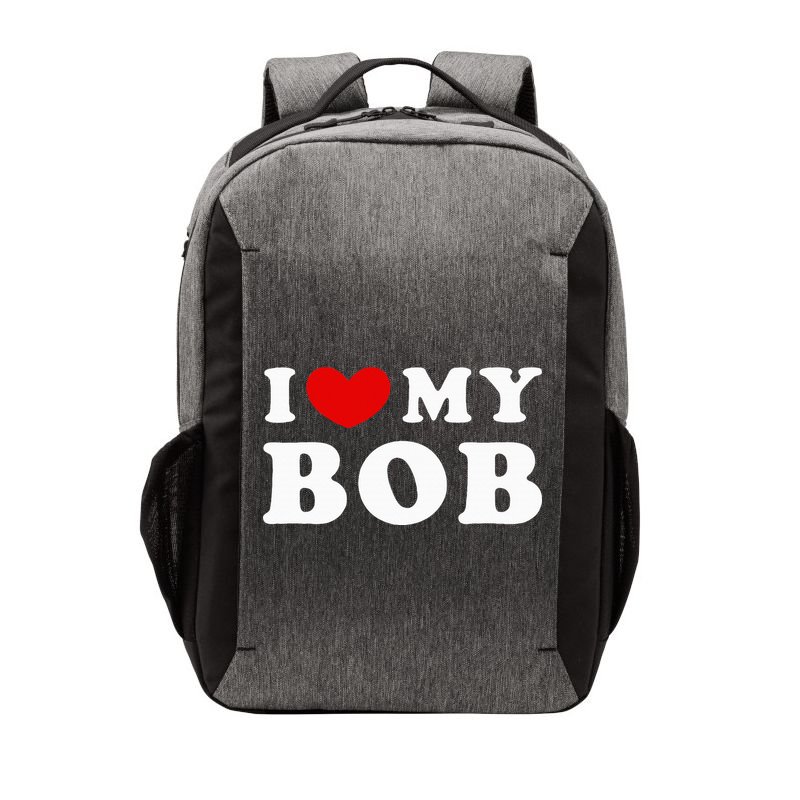 I Love My Bob I Heart My Bob Vector Backpack