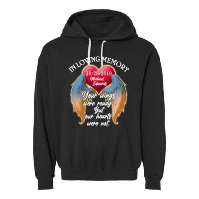 In Loving Memory Personalized Rip Customized Family Custom Garment-Dyed Fleece Hoodie