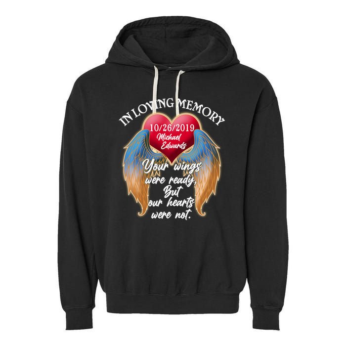 In Loving Memory Personalized Rip Customized Family Custom Garment-Dyed Fleece Hoodie