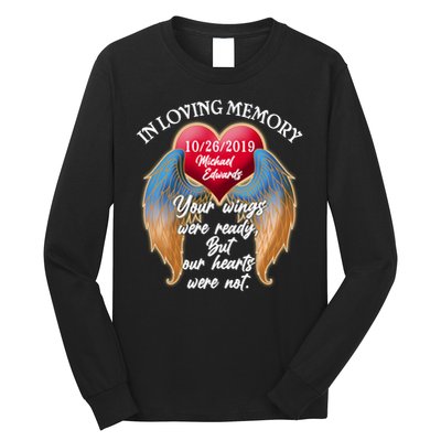 In Loving Memory Personalized Rip Customized Family Custom Long Sleeve Shirt