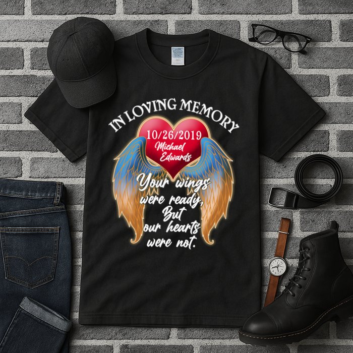 In Loving Memory Personalized Rip Customized Family Custom Tall T-Shirt