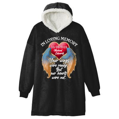 In Loving Memory Personalized Rip Customized Family Custom Hooded Wearable Blanket