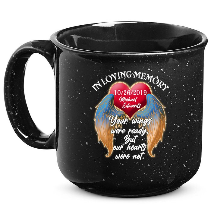 In Loving Memory Personalized Rip Customized Family Custom 15oz Campfire Ceramic Mug