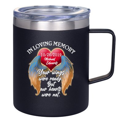 In Loving Memory Personalized Rip Customized Family Custom 12oz Stainless Steel Coffee Mug