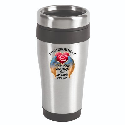 In Loving Memory Personalized Rip Customized Family Custom 16oz Travel Tumbler