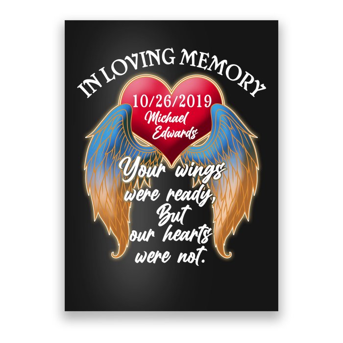 In Loving Memory Personalized Rip Customized Family Custom Poster