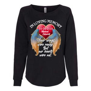 In Loving Memory Personalized Rip Customized Family Custom Womens California Wash Sweatshirt