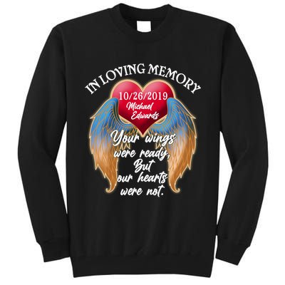 In Loving Memory Personalized Rip Customized Family Custom Tall Sweatshirt