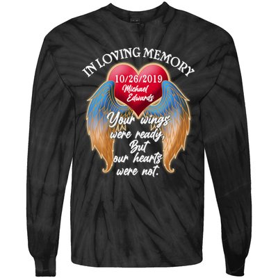 In Loving Memory Personalized Rip Customized Family Custom Tie-Dye Long Sleeve Shirt