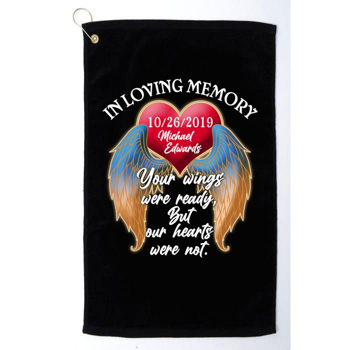 In Loving Memory Personalized Rip Customized Family Custom Golf Towel