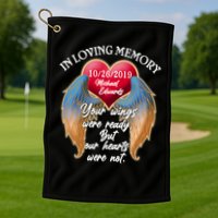 In Loving Memory Personalized Rip Customized Family Custom Golf Towel