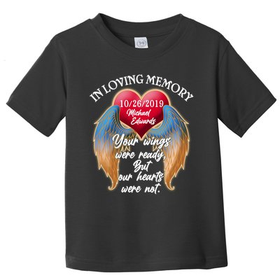 In Loving Memory Personalized Rip Customized Family Custom Toddler T-Shirt