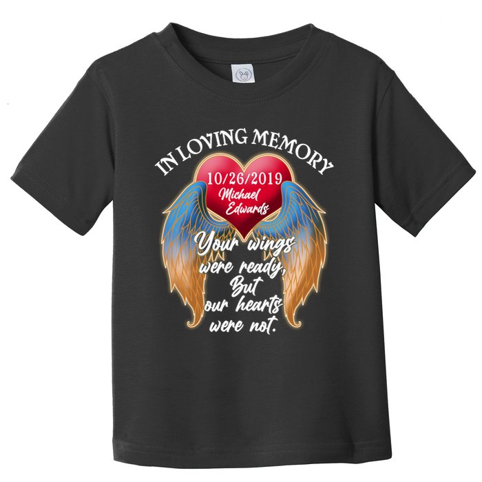 In Loving Memory Personalized Rip Customized Family Custom Toddler T-Shirt